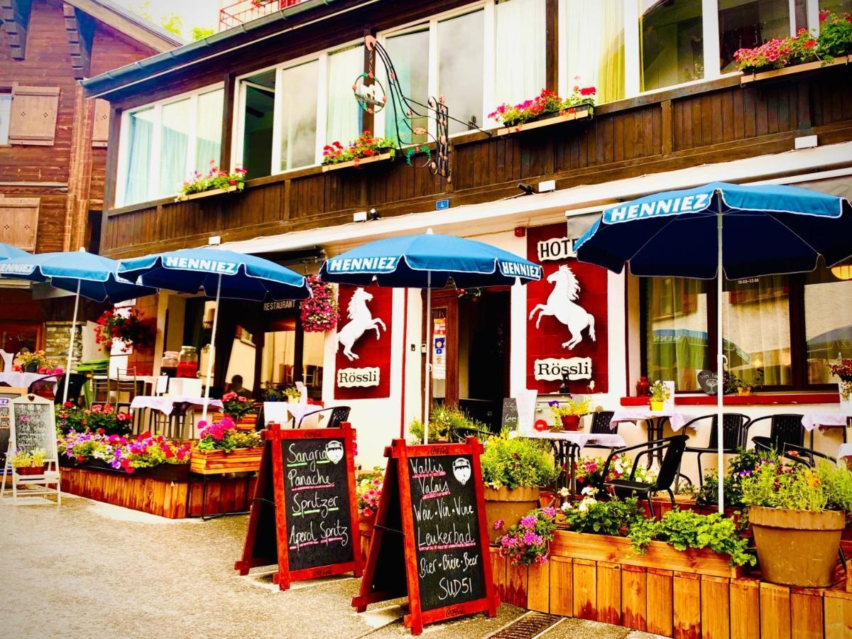 Weisses Roessli Otel Leukerbad Dış mekan fotoğraf